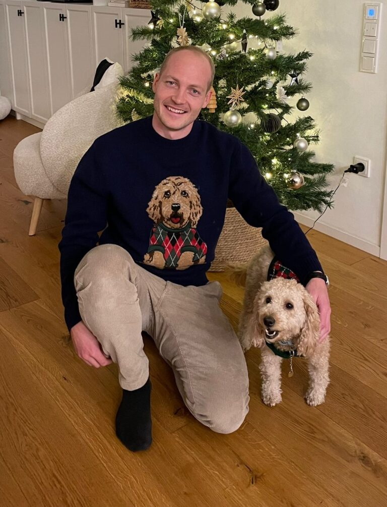 Next Christmas Jumper with Dog Motif – Matching Family Set